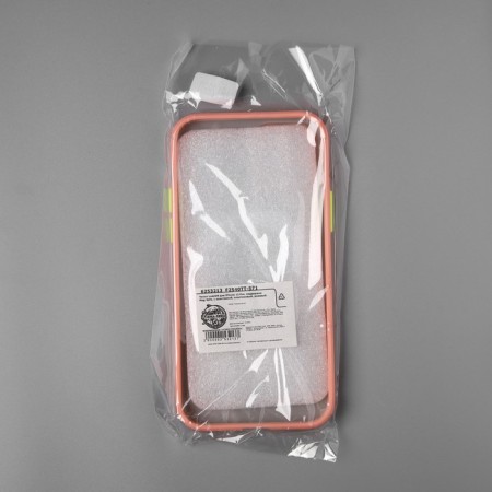 Luazon cover for the iPhone 12 Pro, support for Magsafe, edging, plastic, pink-4