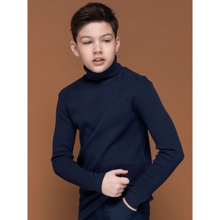 Turtleneck for a boy Pelican, height 146 cm, dark blue color