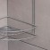 Bathroom shelf for the bathroom 2-tier slim, 18 × 25 × 25 cm, color chromium