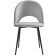 Chair on the metal frame Irre Metal/velor, black/gray 50x55x82 cm
