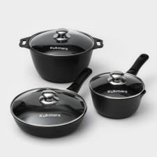 A set of kitchen utensils “Tradition No. 1”, anti -stick coating, cover, black color