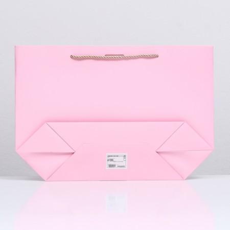 Gift package with a ribbon of 26 x 25 x 11 cm "Pink"-1