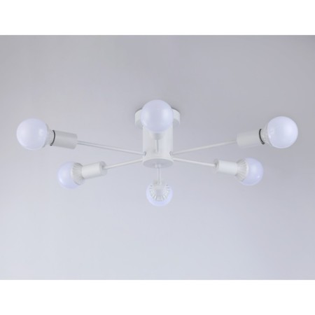 Lamp ceiling in the style of Ambrella Light, Loft, TR80401, 6HE27, white color-1