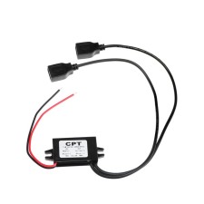 TORSO voltage converter, 12 - 5 V, 2 USB, 3 A