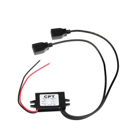 TORSO voltage converter, 12 - 5 V, 2 USB, 3 A