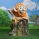 Garden figure "Leshy on a stump", 49x46x53cm,