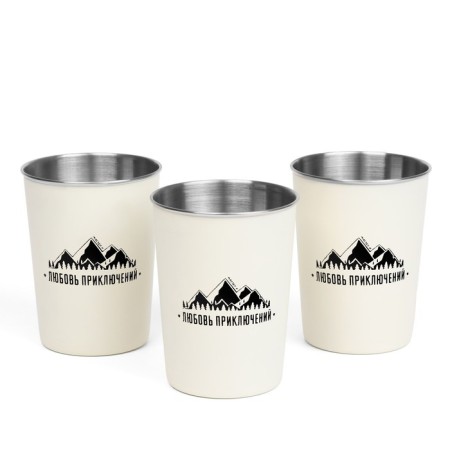 A set of camping glasses "Adventure love", 320 ml, 3 pcs-1
