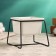 Pot "Cube" on the stand, black, 12x9x9cm