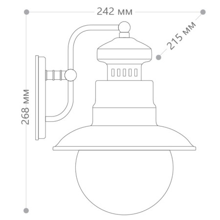 Sadovo-park lamp Feron PL571, IP44, E27, 60 W, 215x242x268 mm, black color-5