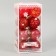 Set of balls plastic D-6 cm, 16 pcs "Melody" Front the crack, red