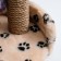 A bed with a clatter for kittens, 34 x 26 x 34 cm, jute, a mix of flowers