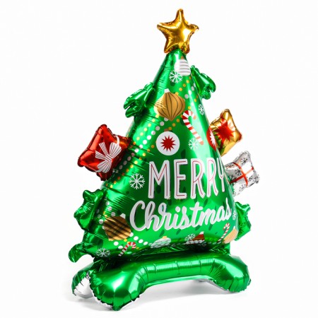 Foil ball 30 "Christmas tree", on a stand-4