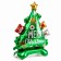 Foil ball 30 "Christmas tree", on a stand