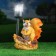 Garden Lantern "Squirrel with a nut under the flashlight" 24x24cm