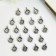 Decor for creativity Metal "Button" silver 1.3x1.3 cm
