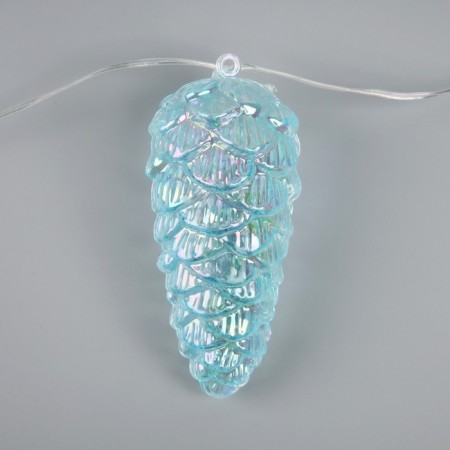 Garland “thread-grozd” 230 cm, transparent thread, “bumps”, 30 LED, 4.5 V, AAX3 batteries (not in the kit), glow warm white-2