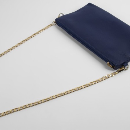 A chain for a bag, flat, with carbines, aluminum, 9 × 14 mm, 120 cm, gold color-2