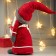 Interior doll "Grandma in a red outfit, with a heart on the apron" 52x12x18 cm