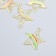 Decor for creativity Metal, enamel "Star with Rainbow" Gold Mix 2x2.4 cm