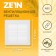 Ventilation grate Zein Lux LP210, 210 x 210 mm, with a net, detachable
