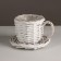 Kashpo wicker, d12 cm, white, willow