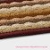Walker -shaped rug -shaped shallow shade "Color pigtail", 38 × 57 cm, brown color