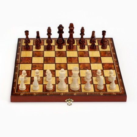 Board game 3 in 1 "Classic": chess, checkers, backgammon, wood 40 x 40 cm-2