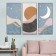 Sticker Plastic Interior triptych "Night, day and stars" set 3 sheets 29.5x61 cm