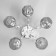 Ashley chandelier 5x40W E27 chrome 55x55x20cm
