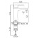 Accoona A9690 sink mixer, single -leaf, with a nut, stainless steel