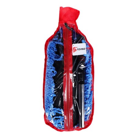 Torso brush for dust removal, 72 cm, microfiber, telescopic pen, blue-3