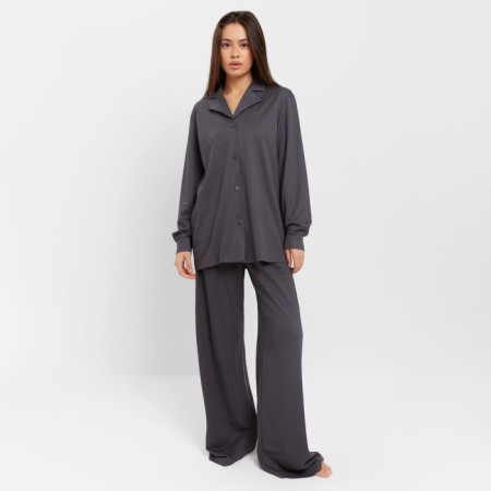 Female set (shirt, trousers, top) KAFTAN "BASE" p. 42, graphite-1