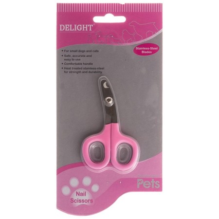 Delight Rose Coogers for cats, small, straight, pink-2