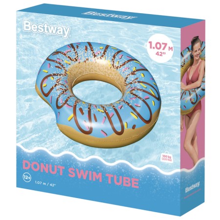 Circle for swimming "Donut", D = 107 cm, from 12 years, color mix, 36118 Bestway-13