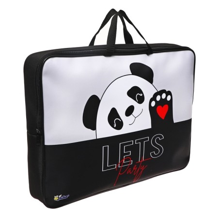Folder for drawings and drawings A3, 470 x 350 x 75 mm, with handles, textile, PMD 3-20-4 Panda (pens-shi) 69648-1