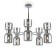 Suspended lamp Freya Fr5203PL-10CH1 SAVIA, 700x700x510 mm, E27, 10x60W, chromium color