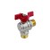 Balloon Aquasfera Euro 1010-01, 1/2 ", PN 40, external/external thread, corner, butterfly