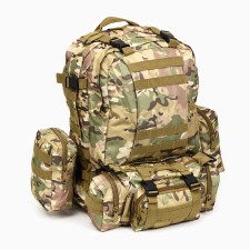 Рюкзак тактический "Storm tactic" стропы MOLLE, подсумки, 50 л, мультикам