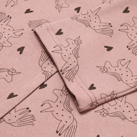 Halat for a girl's pink, pink/unicorns, height 122 cm-2