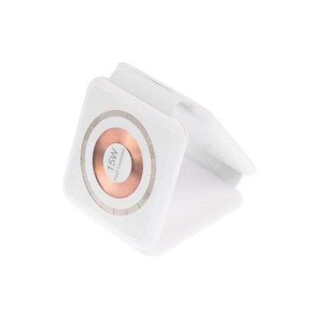 Wireless charging 3 in 1 h39, 15 W, backlight, support magsafe, folding, glass, white-2