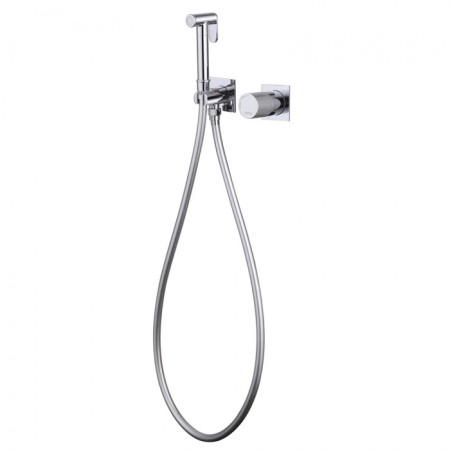 ABBER RUND AF8725 bideter, with hygienic shower, brass, chrome-1