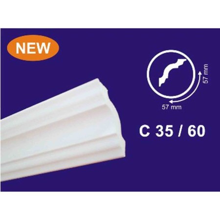 Ceiling skirting board "Grace" 60x60x2000-1