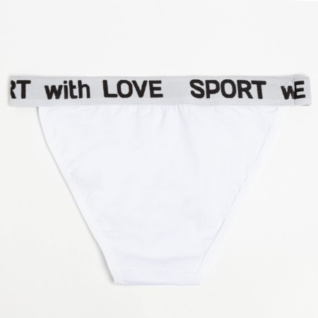 Cowards of women's tanga, white color, size 46-7