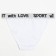 Cowards of women's tanga, white color, size 46