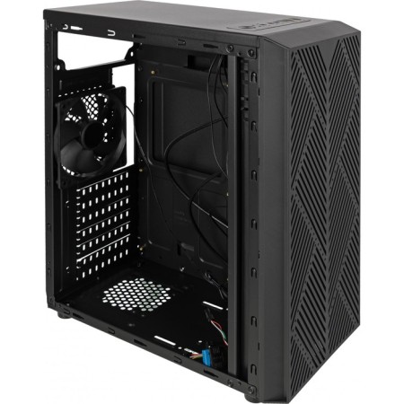 The ACCORD ACC-CL297B case is black without BP ATX 4x120mm 2xusb2.0 1xusb3.0 audio-9