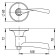 Handle latch 6010 SN-B fixator, color matte nickel