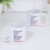 Sublimation mug "denial", with application