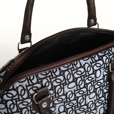 Road bag with lightning, black/white color-2