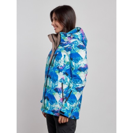 Ski jacket female winter, size 44, blue color-1
