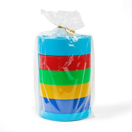 Supply for writing accessories with retractable departments, 9 x 9 x 13 cm, mix-3